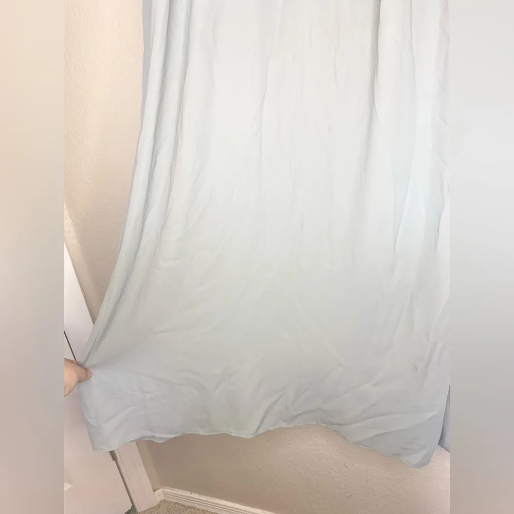 NWT Show Me Your Mumu Caitlin Ruffle Maxi Dress Silver Sage Green Size S - Image 8