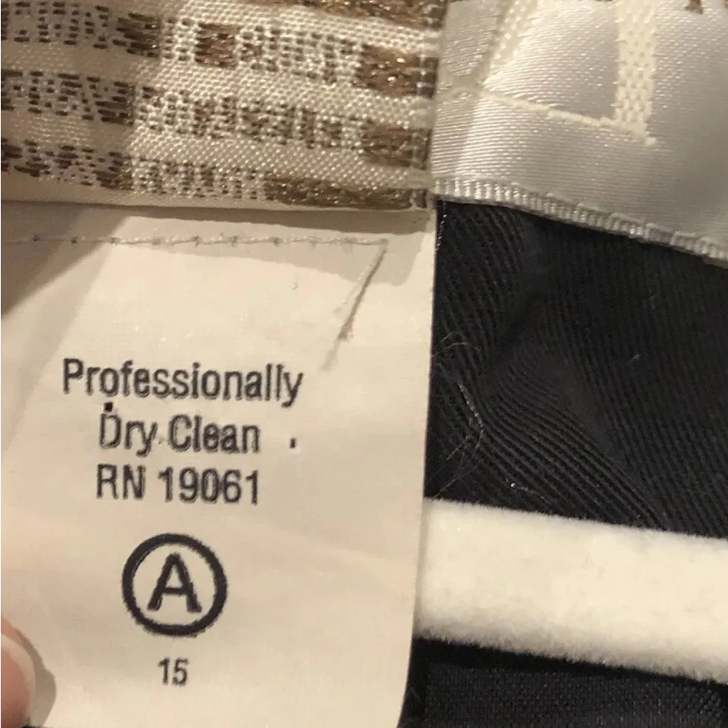 Doncaster Women's Black Blazer button closure size 12 - Image 7