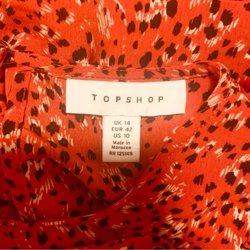 TOPSHOP RUFFLE Dress Sz: 10 - Image 3
