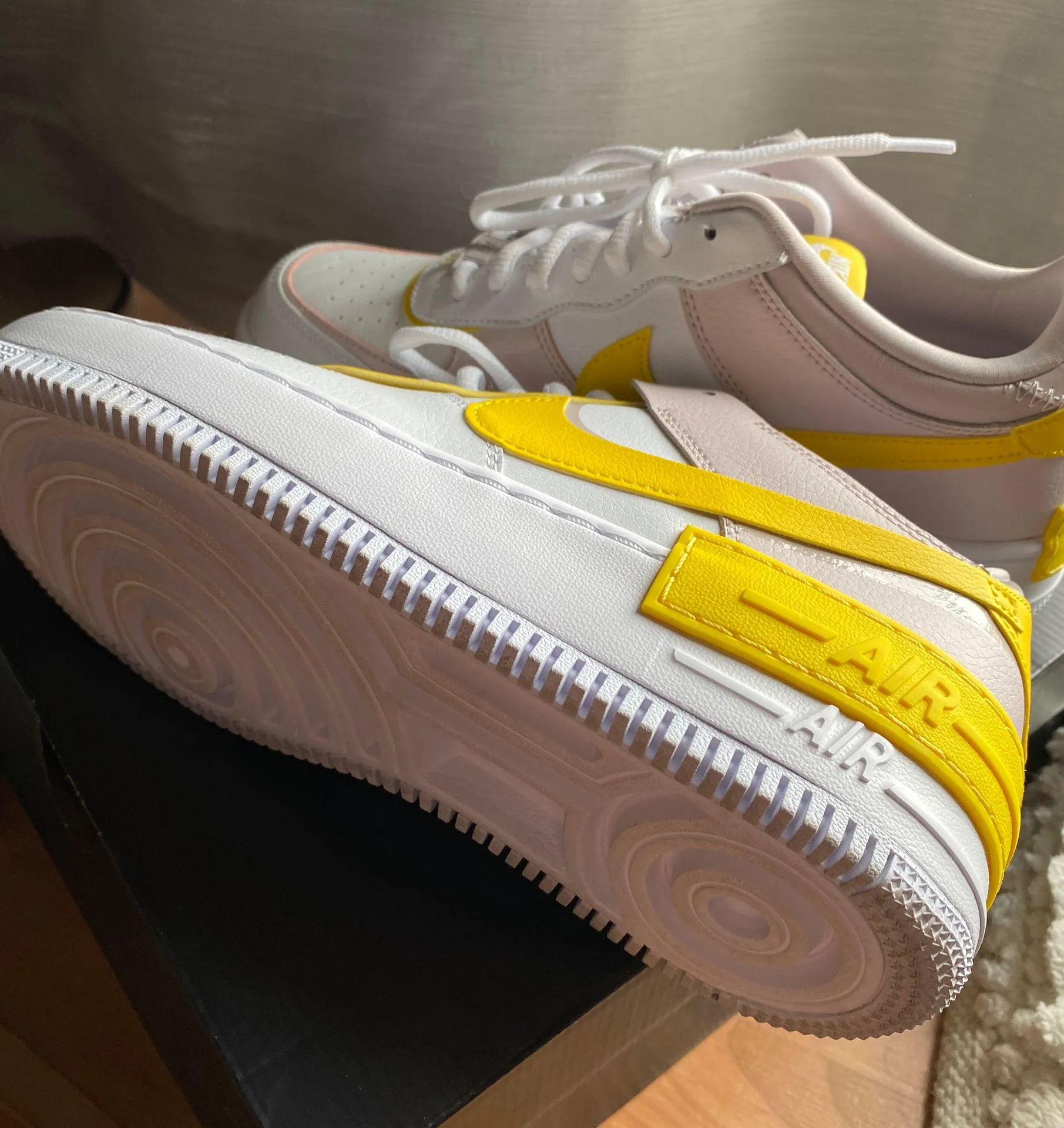 Nike White Air Force 1 Shadow - Image 6