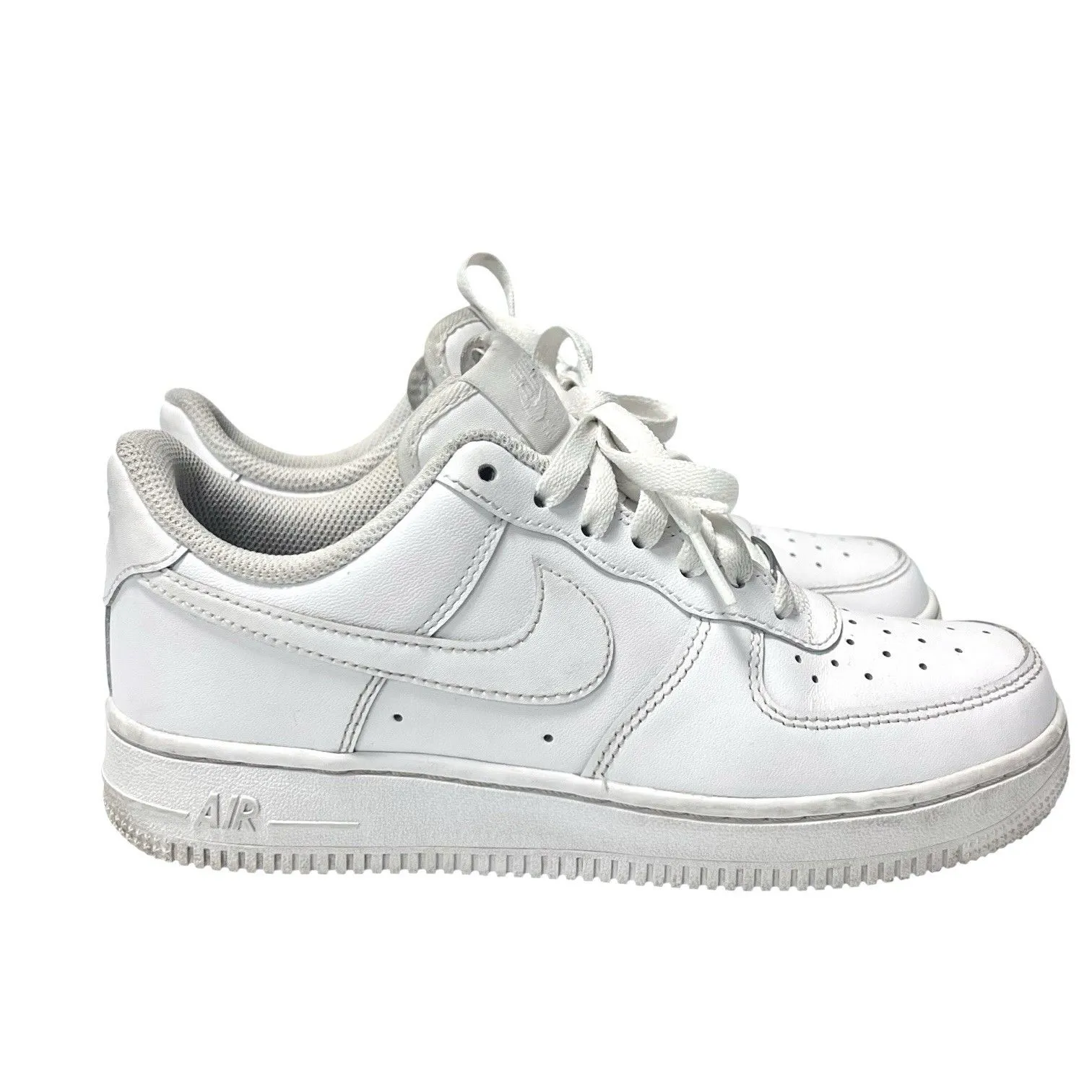 Nike Air Force 1 Low Athletic Lifestyle Shoes Sneakers Women’s Size 7 White - Image 3