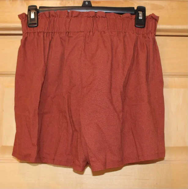 Brown Paper Bag Shorts Size M - Image 2
