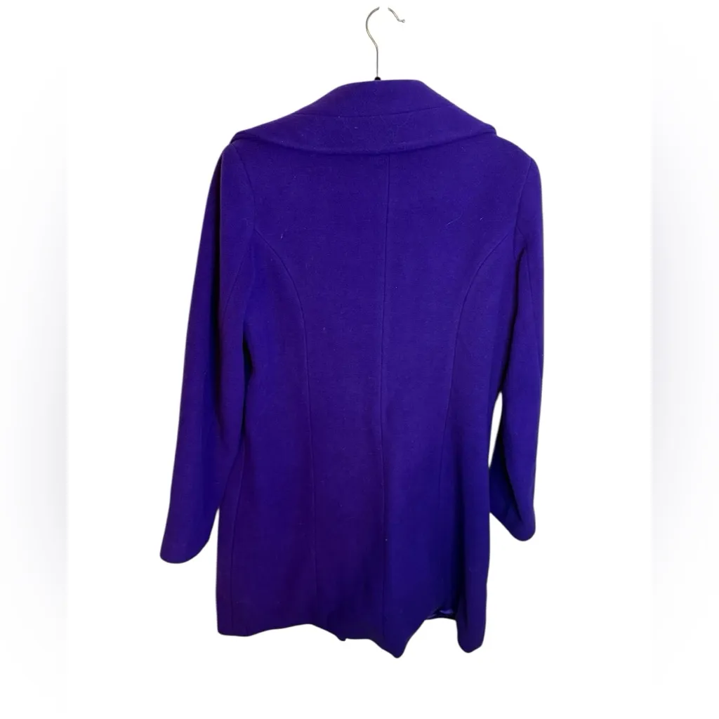 Modernist By Guillaume Poupart Purple Wool Trench Coat - Image 2