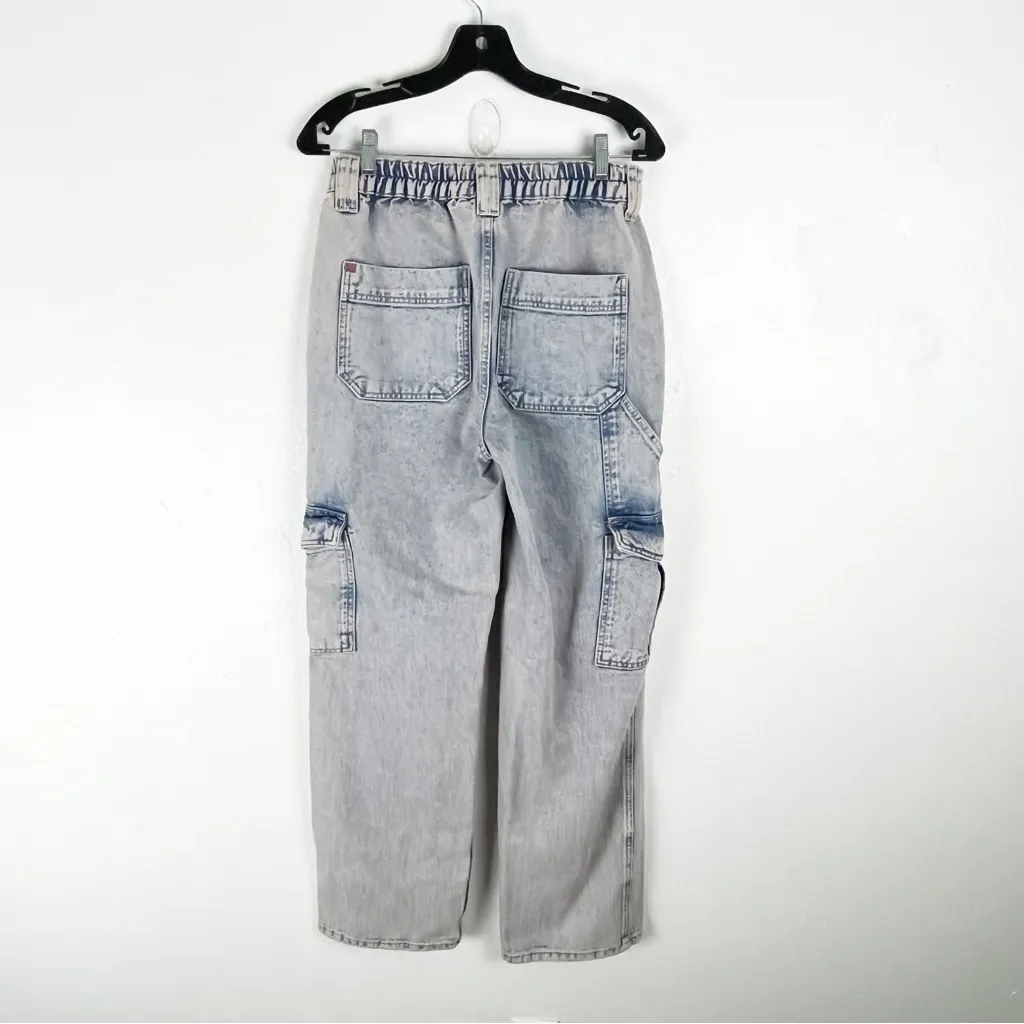BDG Urban Outfitters Blue Cargo Pockets Distressed High Rise Skate Jeans 27 - Image 2