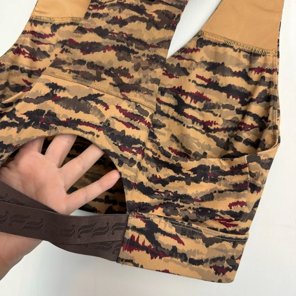 Fabletics On The Go Midi Sports Bra Tank Top Sz Large Tigress Animal Print - Image 10