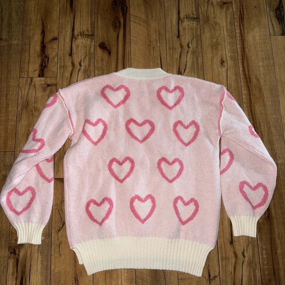 Heart sweater Pink Size L - Image 4