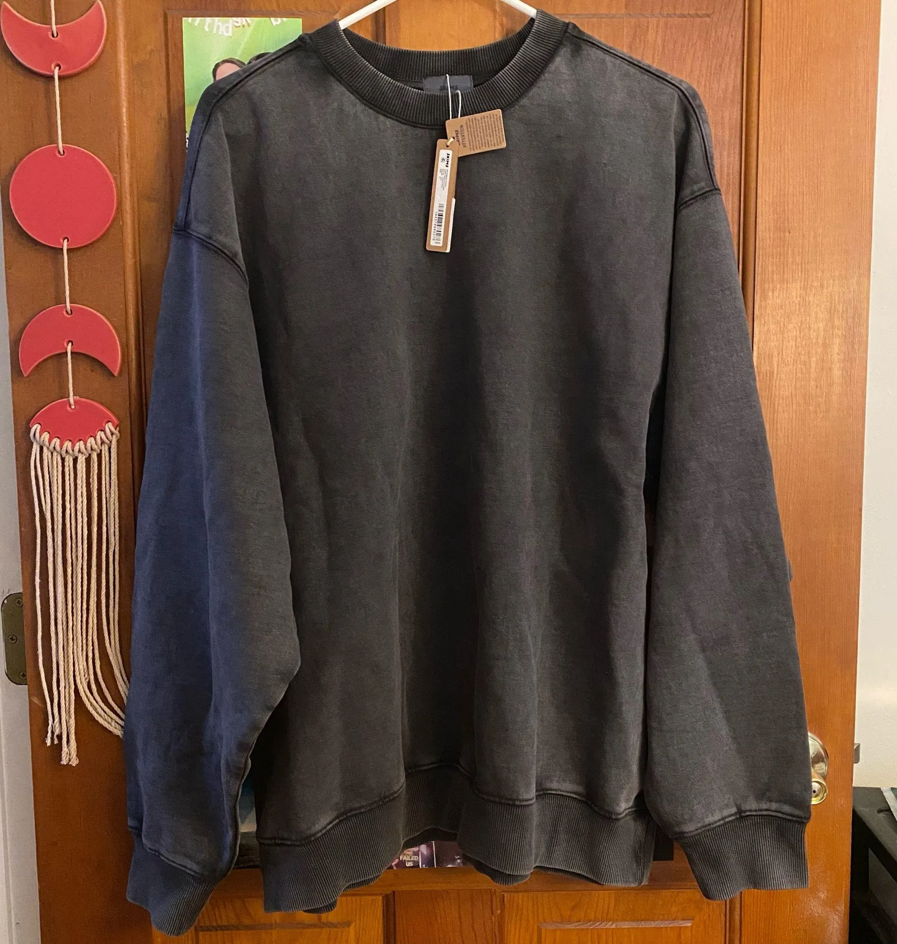 SKIMS Boyfriend Fleece Crewneck Pullover - Image 2