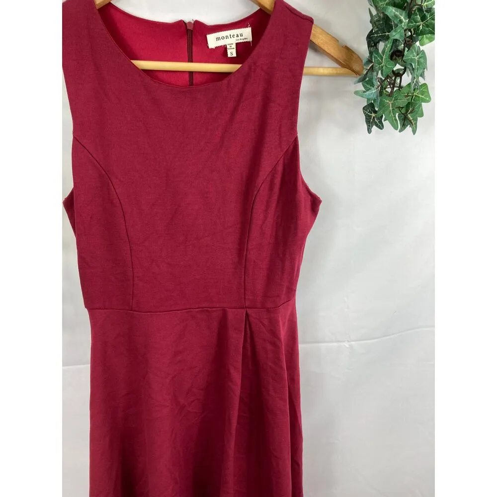 Monteau Asymmetrical hem sleeveless dress - Image 3