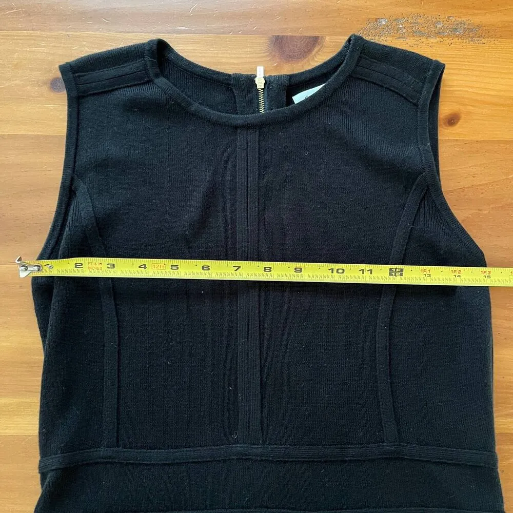 Calvin Klein Women's Black Sleeveless Crewneck Fitted Bodycon Dress Size 2 - Image 6