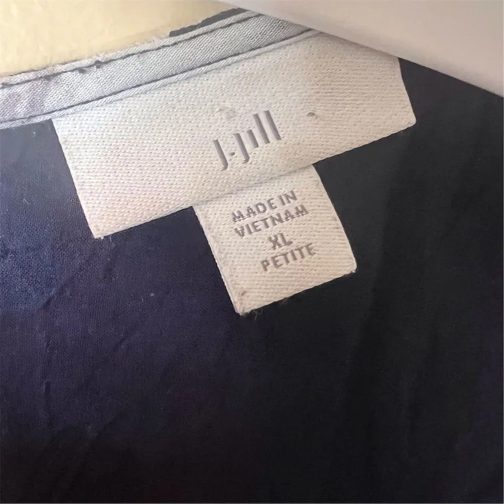 J.Jill Women's Size‎ XL Floral High-Low Maxi Sleeveless Dress Pockets - Image 4