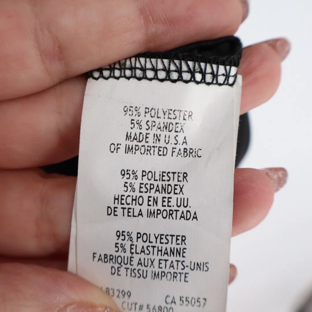 ONYX Nite Black Lace Sheath Dress 3/4 Sleeve Made in USA Size 12 - Image 4