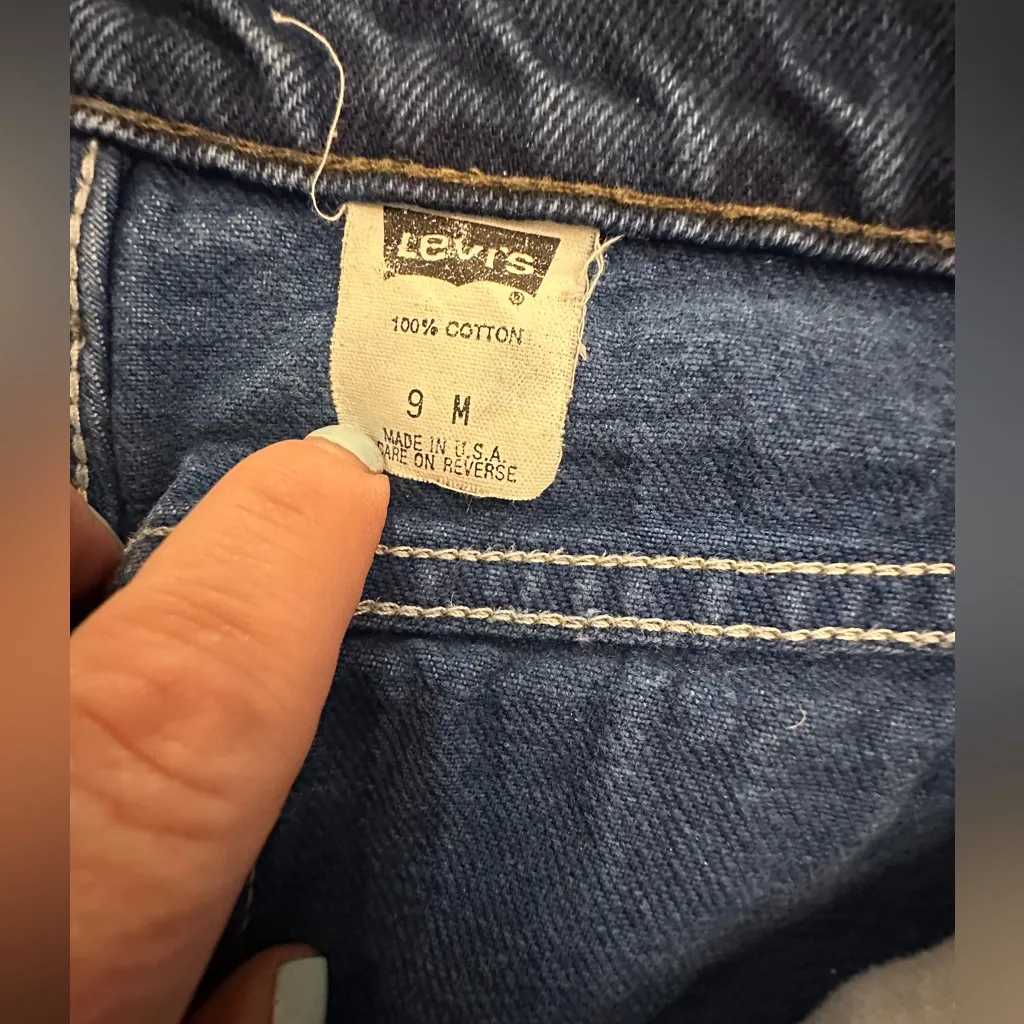 1992 Levis 16512xx Denim Jeans Rare BLUE Tab 9M (26 waist 28.5 inseam) MINT USA - Image 6
