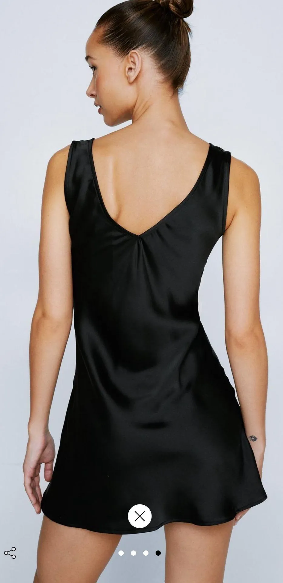 V Neck Mini Dress - Image 3