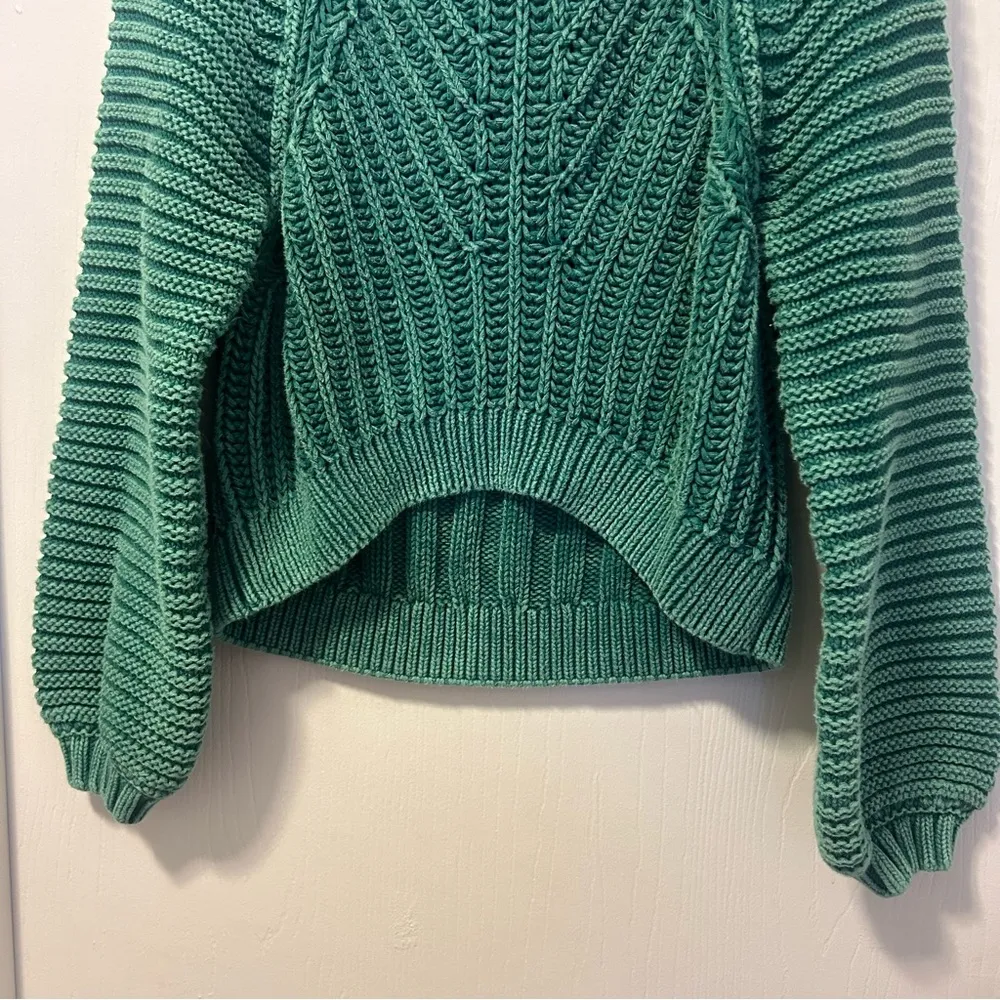 Green Botany Sweetheart Sweater, Size Small - Image 5