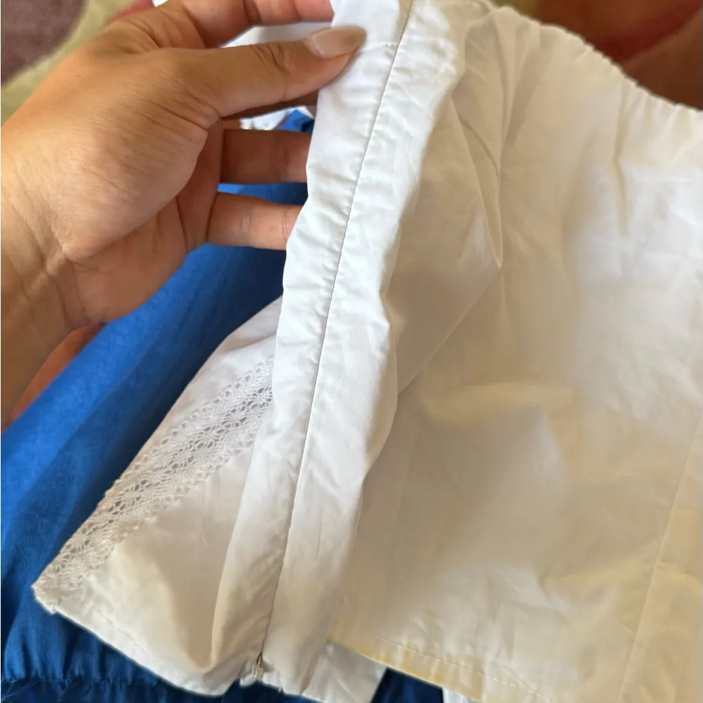 NWT NIA flawed White Sleeveless Corset Top Size M - Image 10