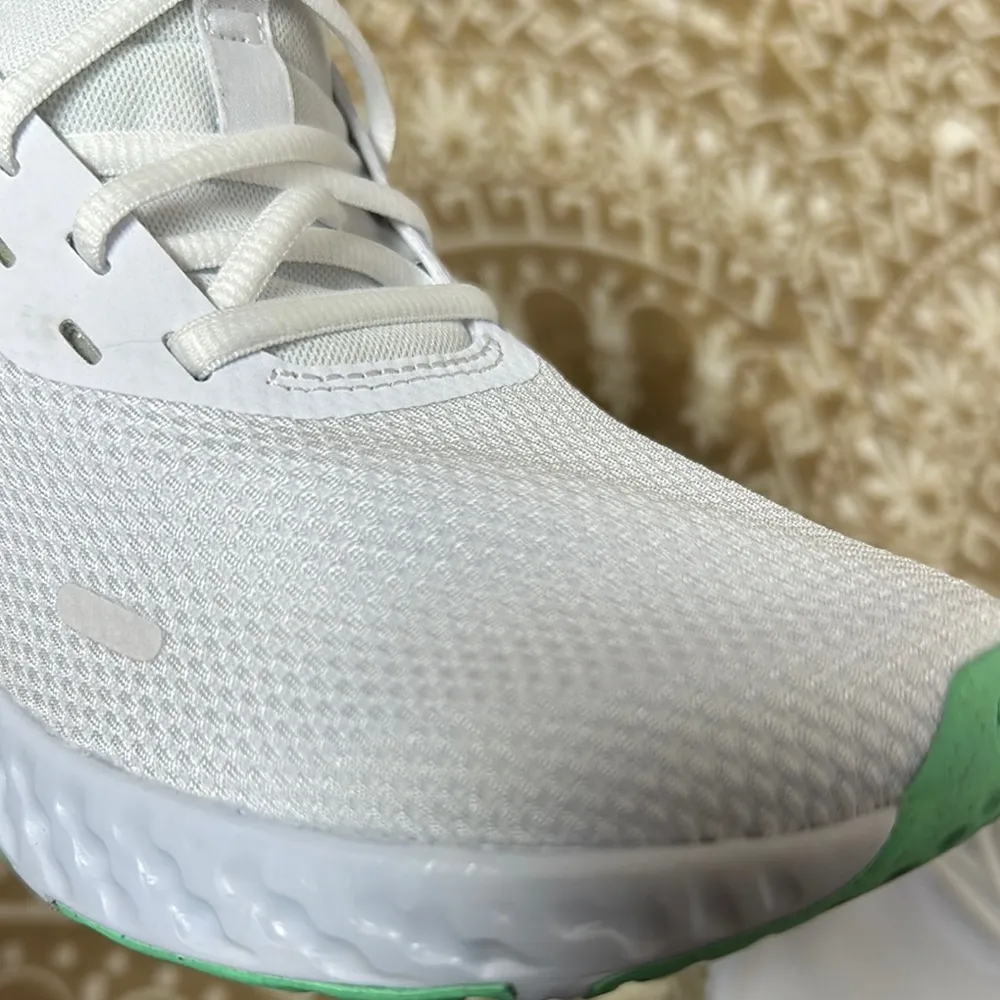 Nike Revolution White and Purple Athletic Shoes - Image 14