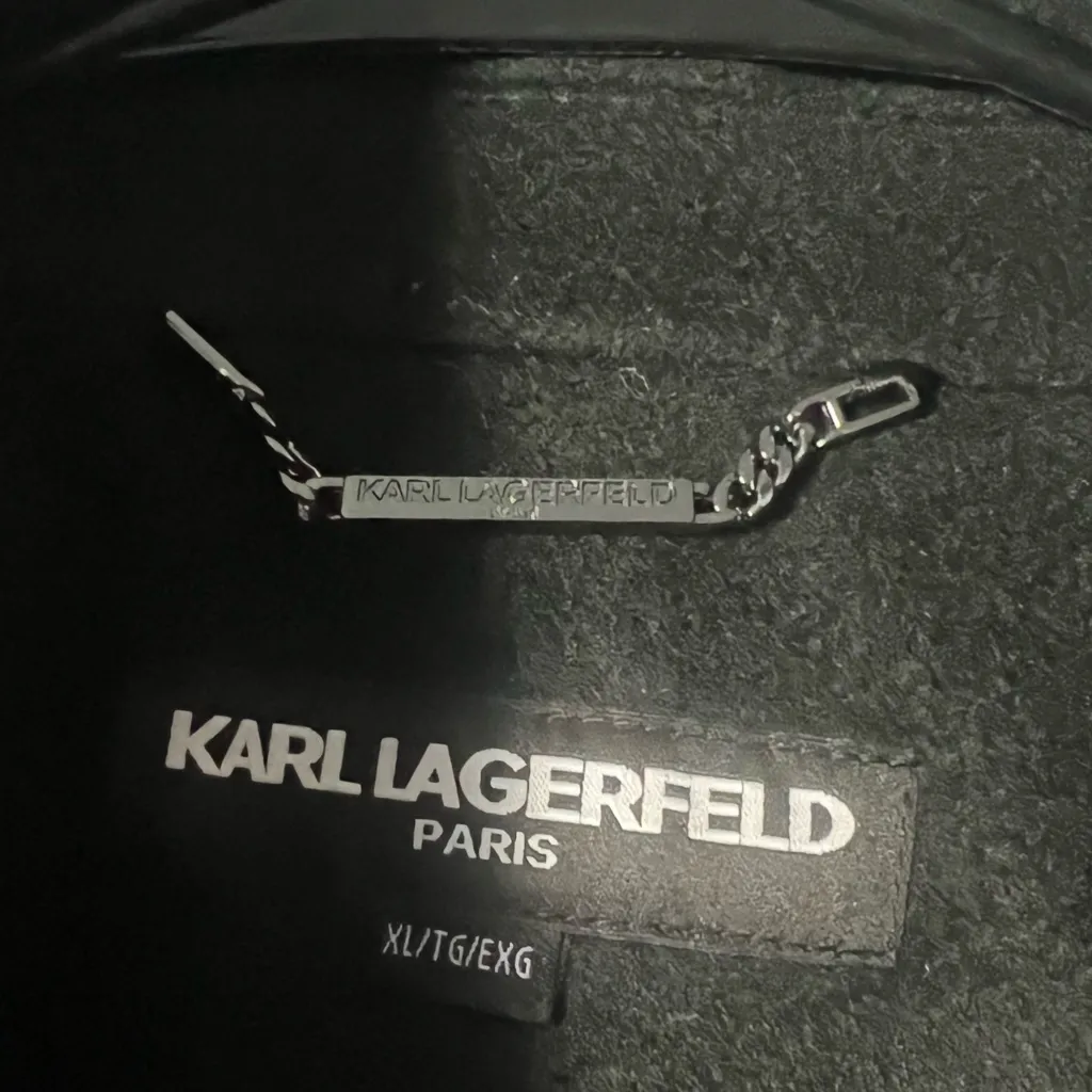 Karl Lagerfeld Elegant Black Trench Coat - Image 4