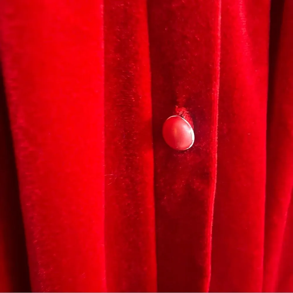 Komar Gown Red Vintage 12/14 Velvet Cottage V - Image 7