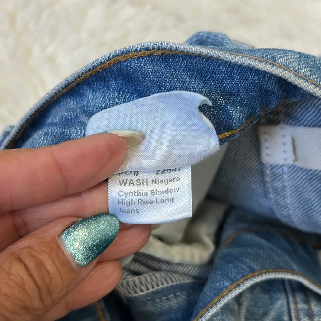 Reformation Cynthia Shadow High Rise Long Jeans - Image 10