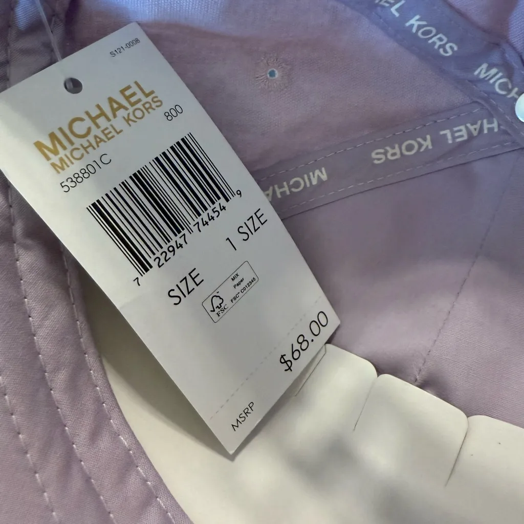 Michael Kors Purple Hat - Image 4