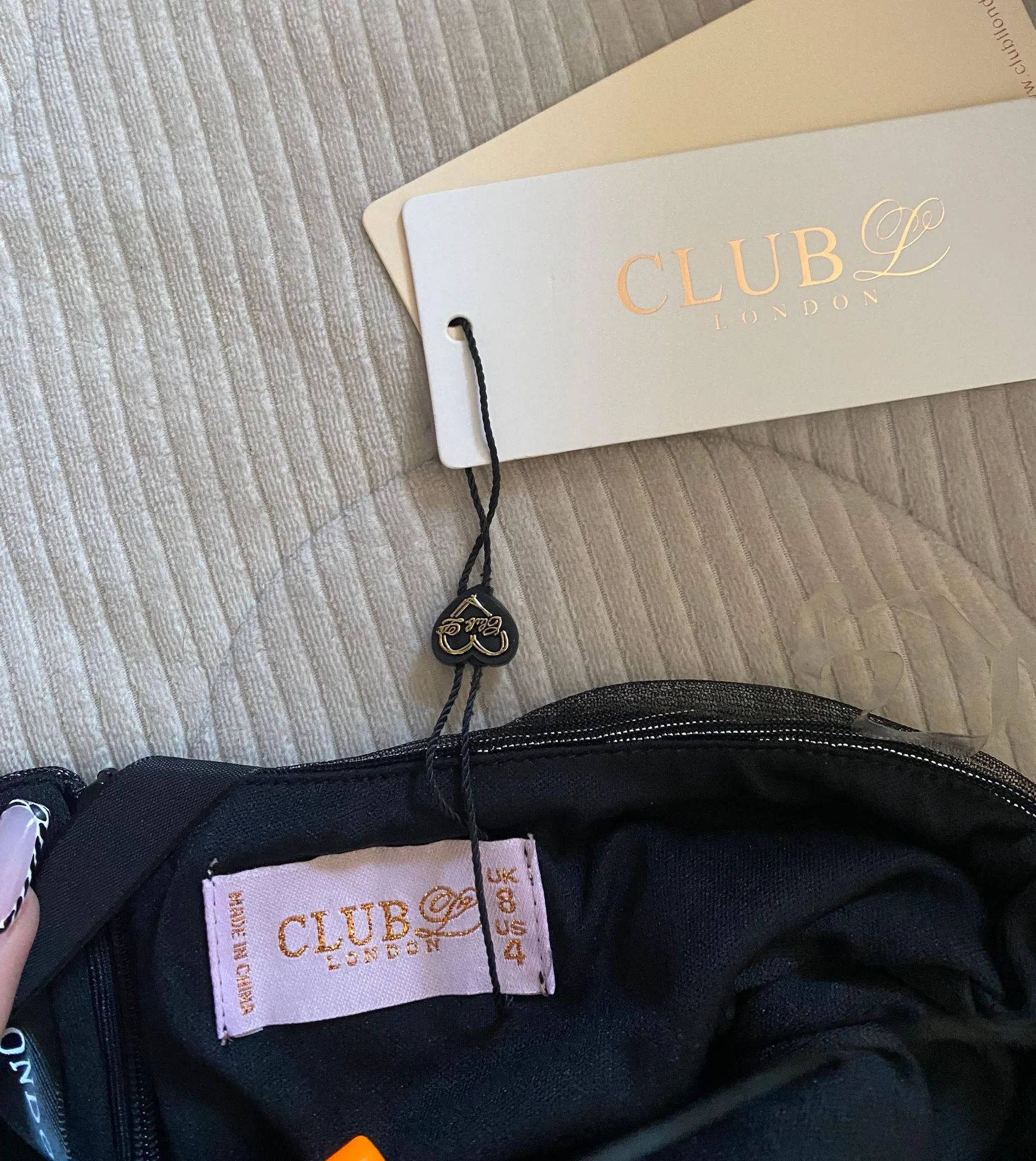 Club L Metallic Ruched Bandeau Mini Dress - Image 5