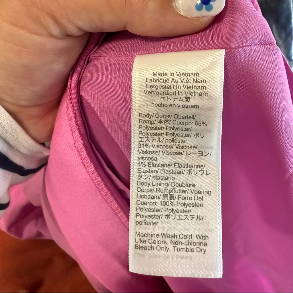 NWT J. Crew Factory Ruffleneck Suiting Dress Shift Pastel Pink‎ Career Business Pink Size 10 - Image 8