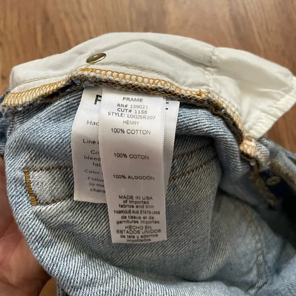 Frame Denim distressed jean shorts size 25 - Image 9