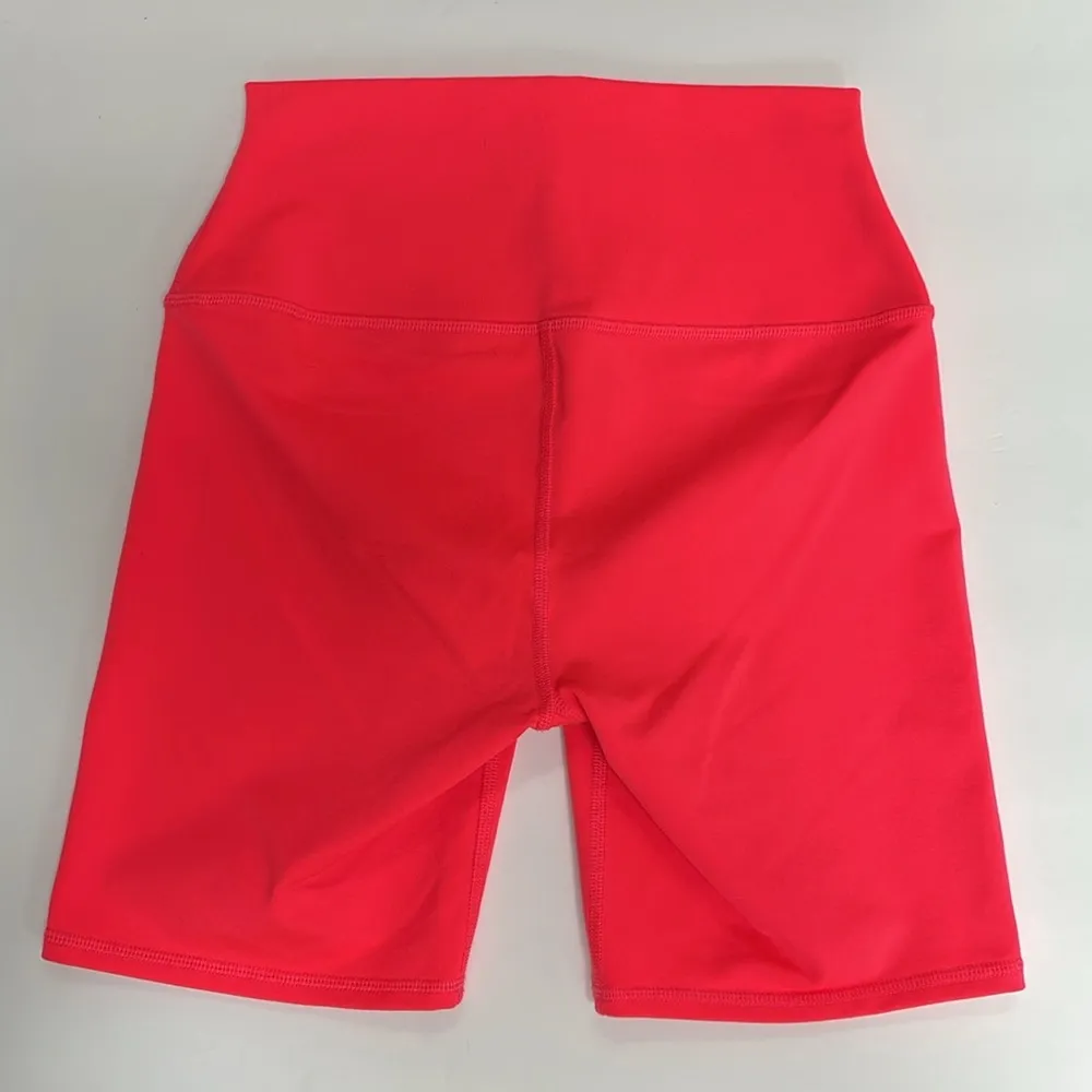 ALO Yoga 7" High-Waist Biker Short in Pink Lava Size XS - Image 5