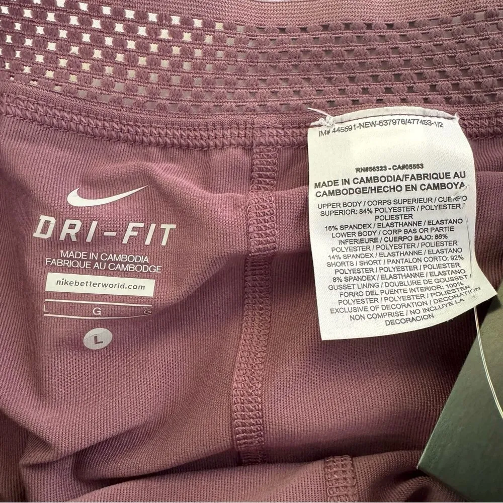 Nike Tennis Skirt Women Size L Premier Maria Sharapova Purple Skort Gym Active - Image 7