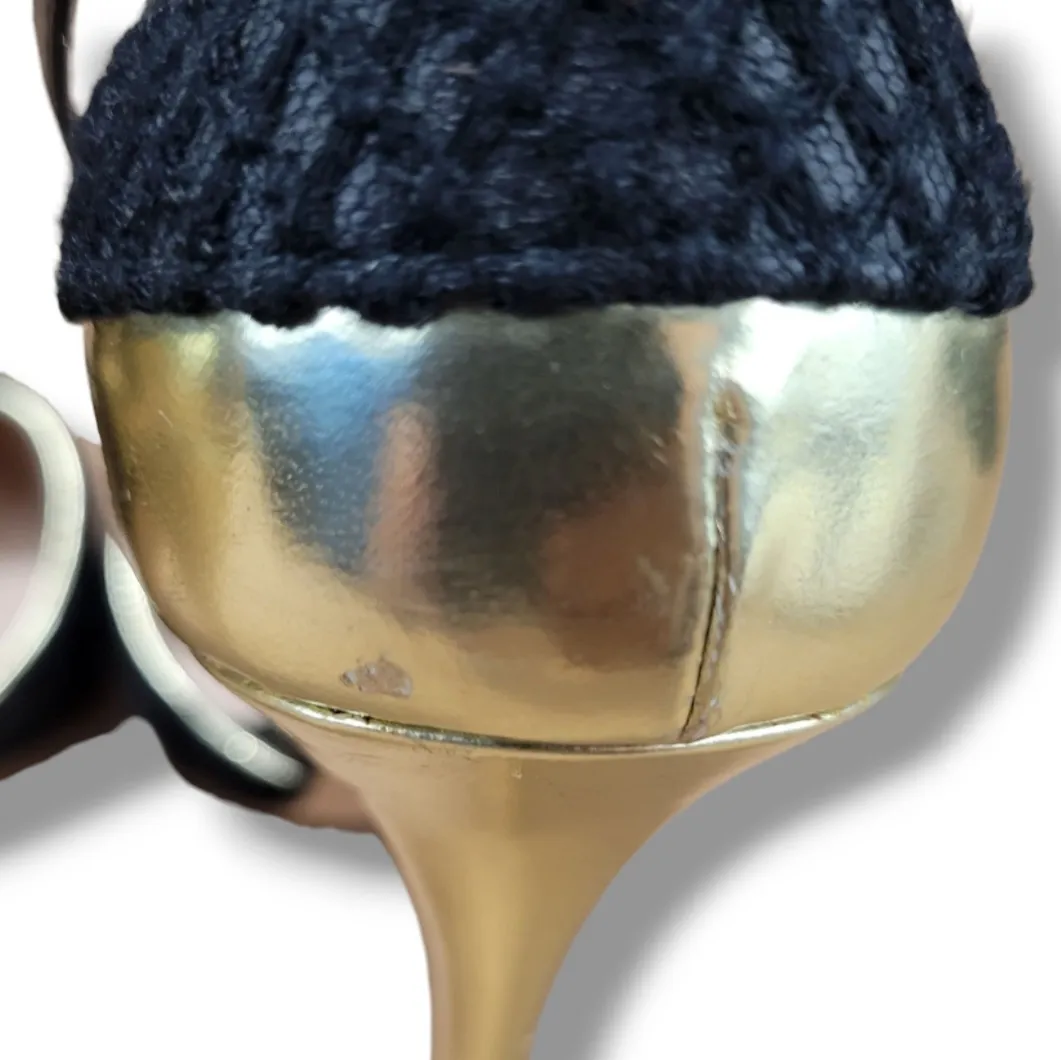 Elie Saab Shoes Size 7.5 Women's Elie Saab Heels Ankle Strap Floral Lace Pattern Women's Shoes - Image 11