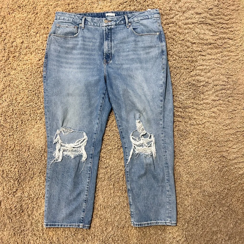 Good American Good Boy Curvy Jeans in Indigo085 in Women's Size 16 Plus Size - Image 2