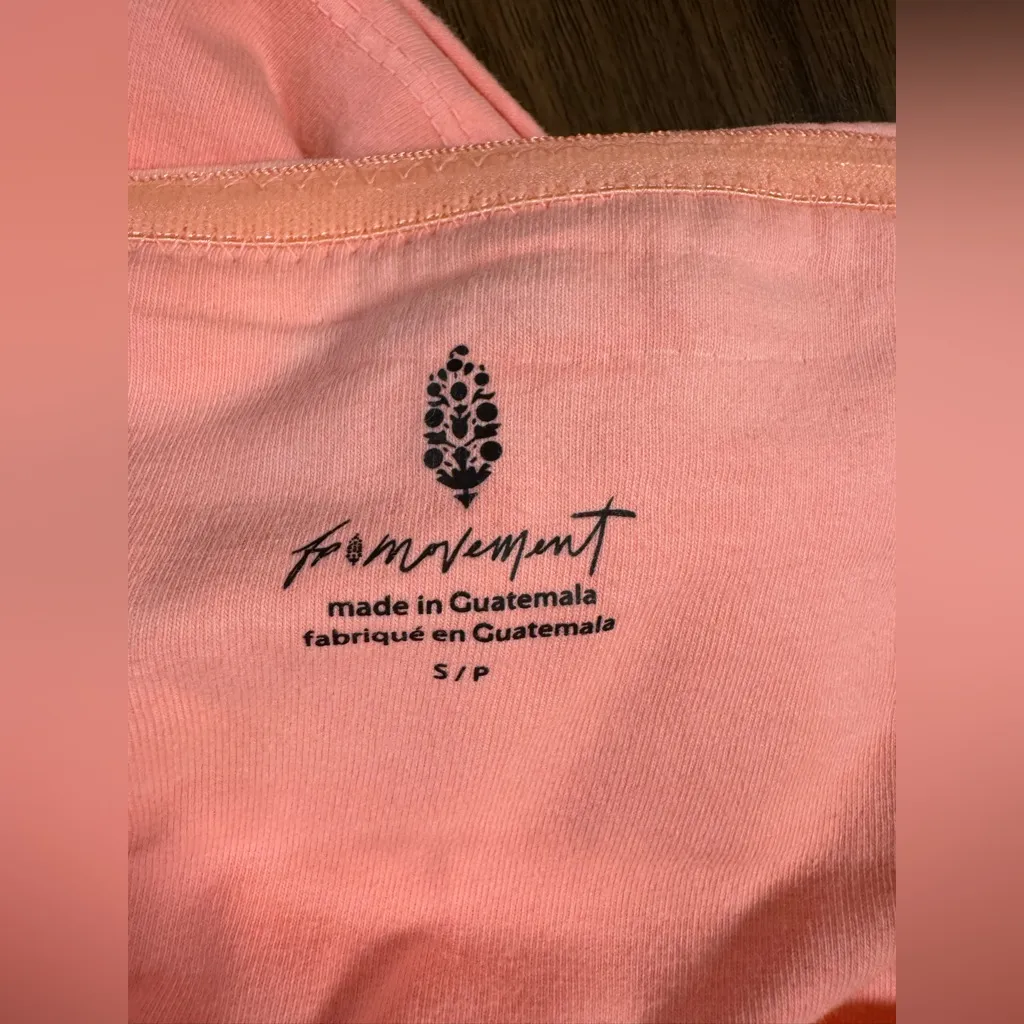 NWOT Free People FP Movement Hot Shot Babydoll Tube Top - just peachy - small - Image 11