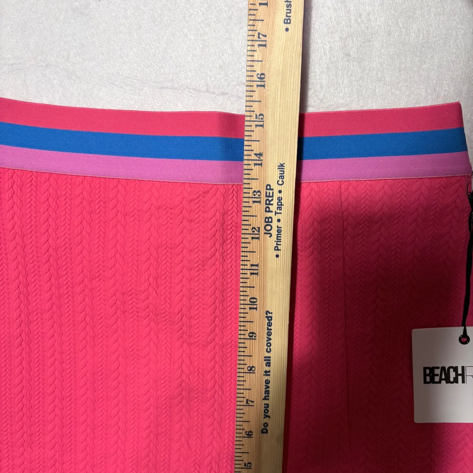 Beach Riot Pink Textured Tennis Skort‎  Built-in Shorts and Stripes resort vacay - Image 5