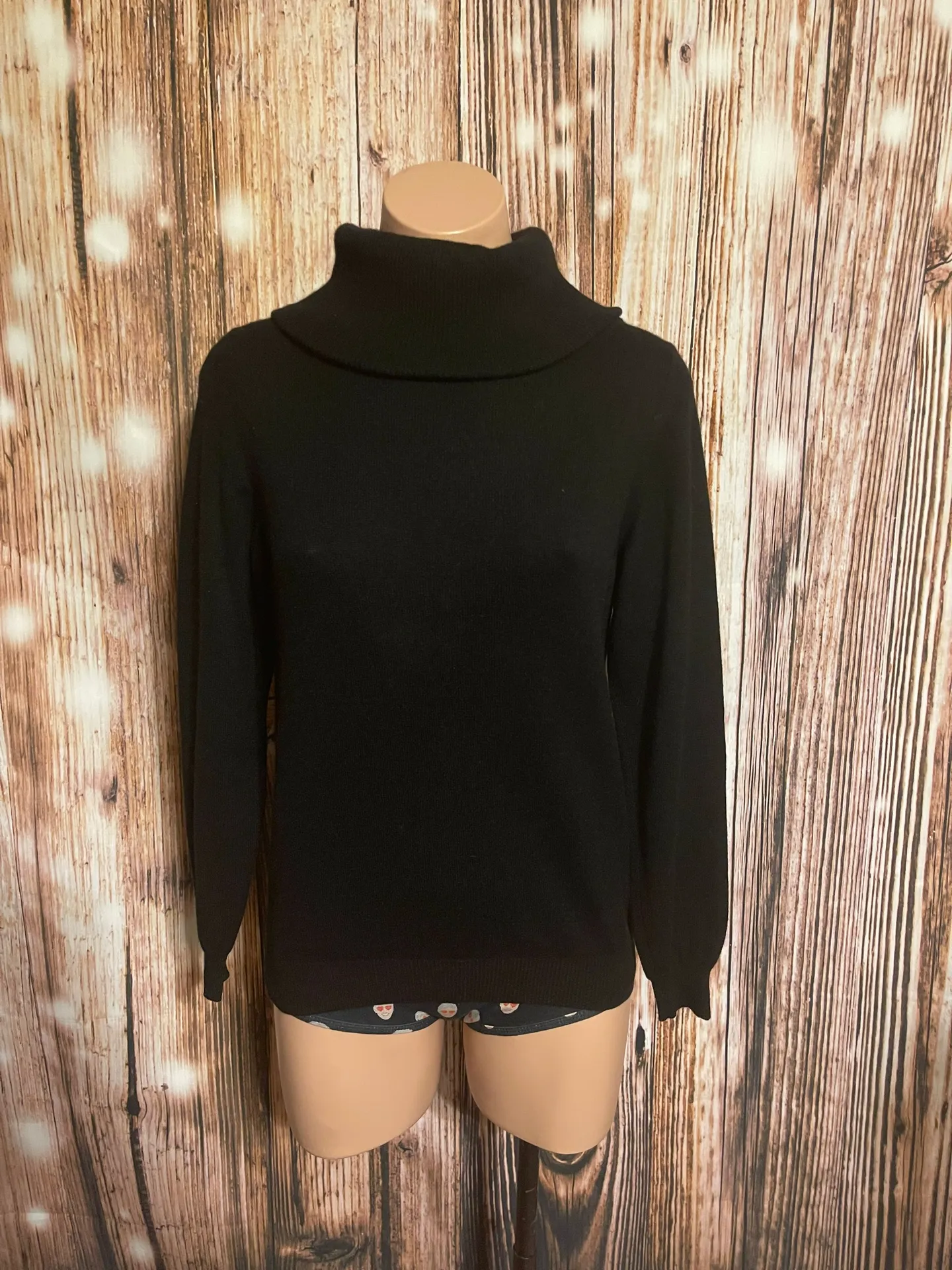 Michael Kors Black Cashmere Turtleneck Sweater - Image 3