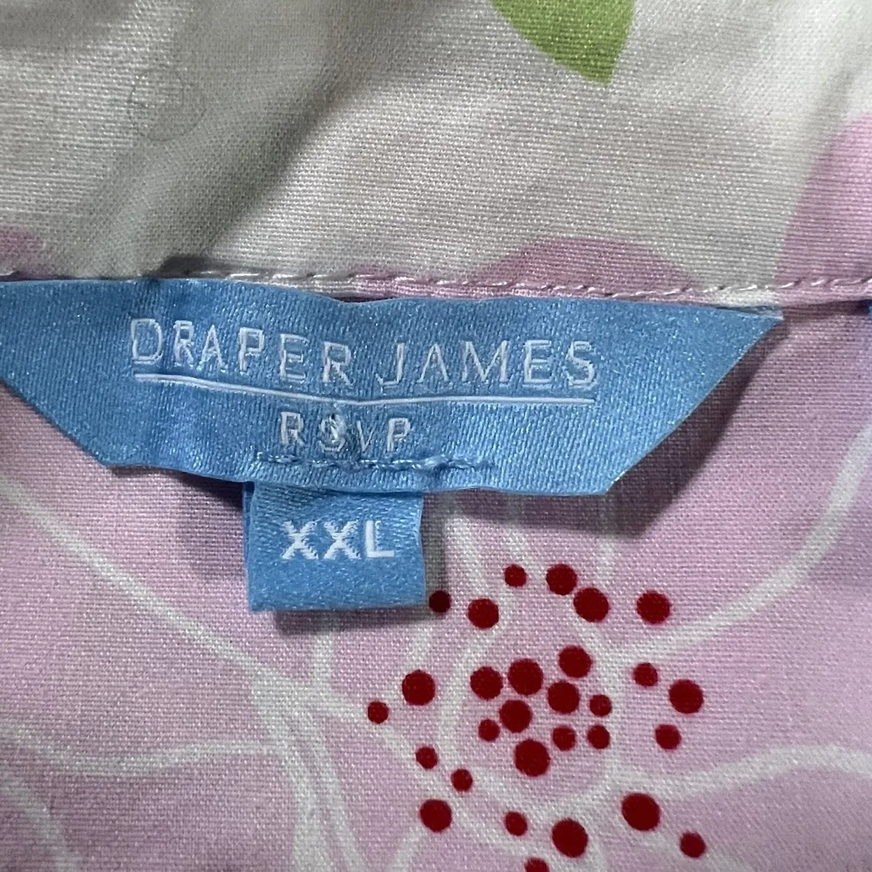 Draper James RSVP XXL Pink Floral Puff Sleeve Belted Shirt Dress  Pockets Cotton - Image 5