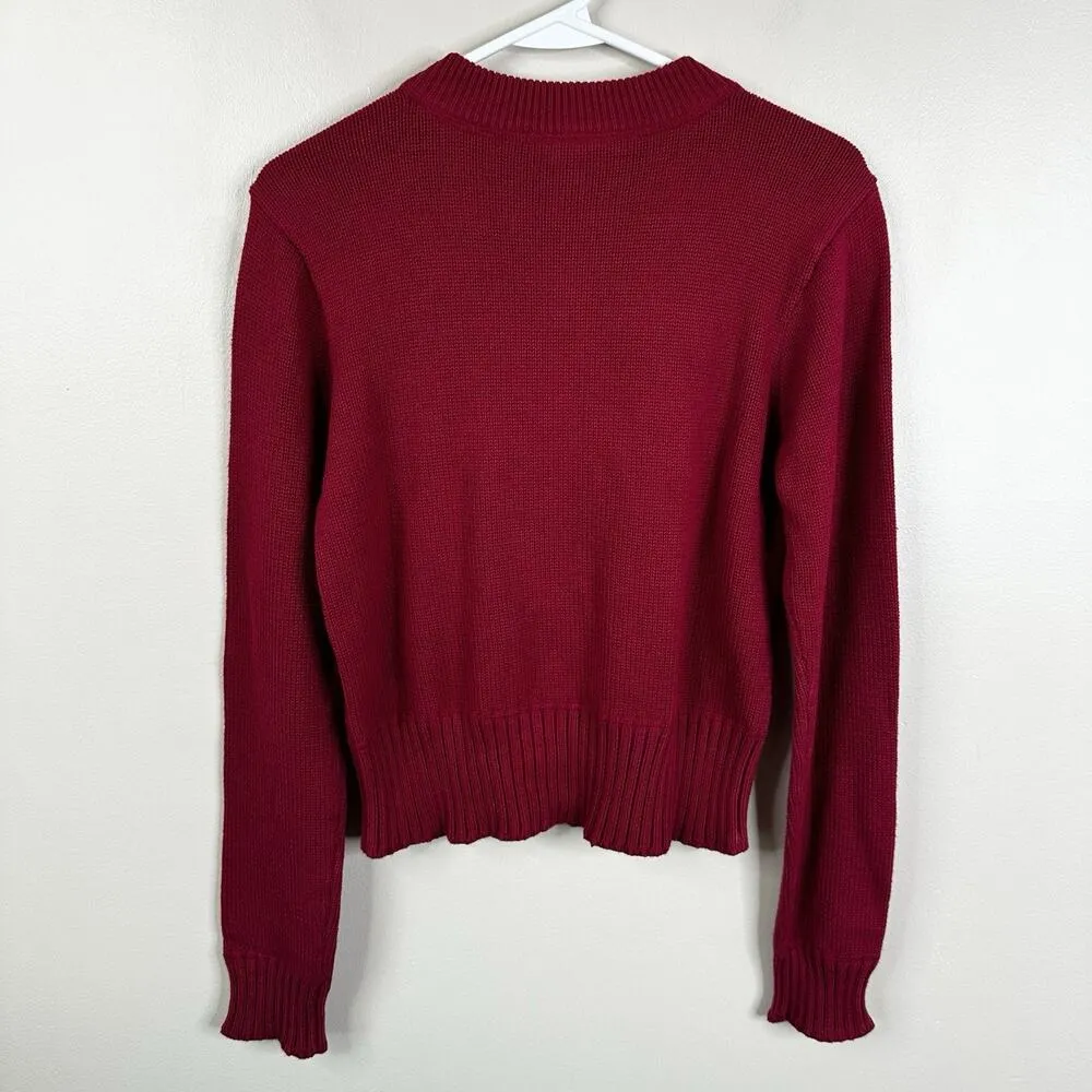 NEW Polo Jeans Co. Ralph Lauren Vintage 90s Y2K Pullover Cotton Sweater Womens L - Image 2