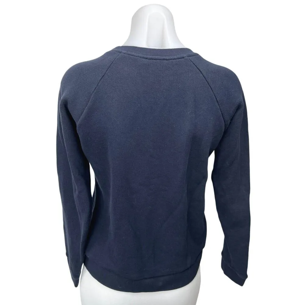 Whistles Women's Black Floral Embroidered Long Sleeve Pullover Sweatshirt Top S - Image 2