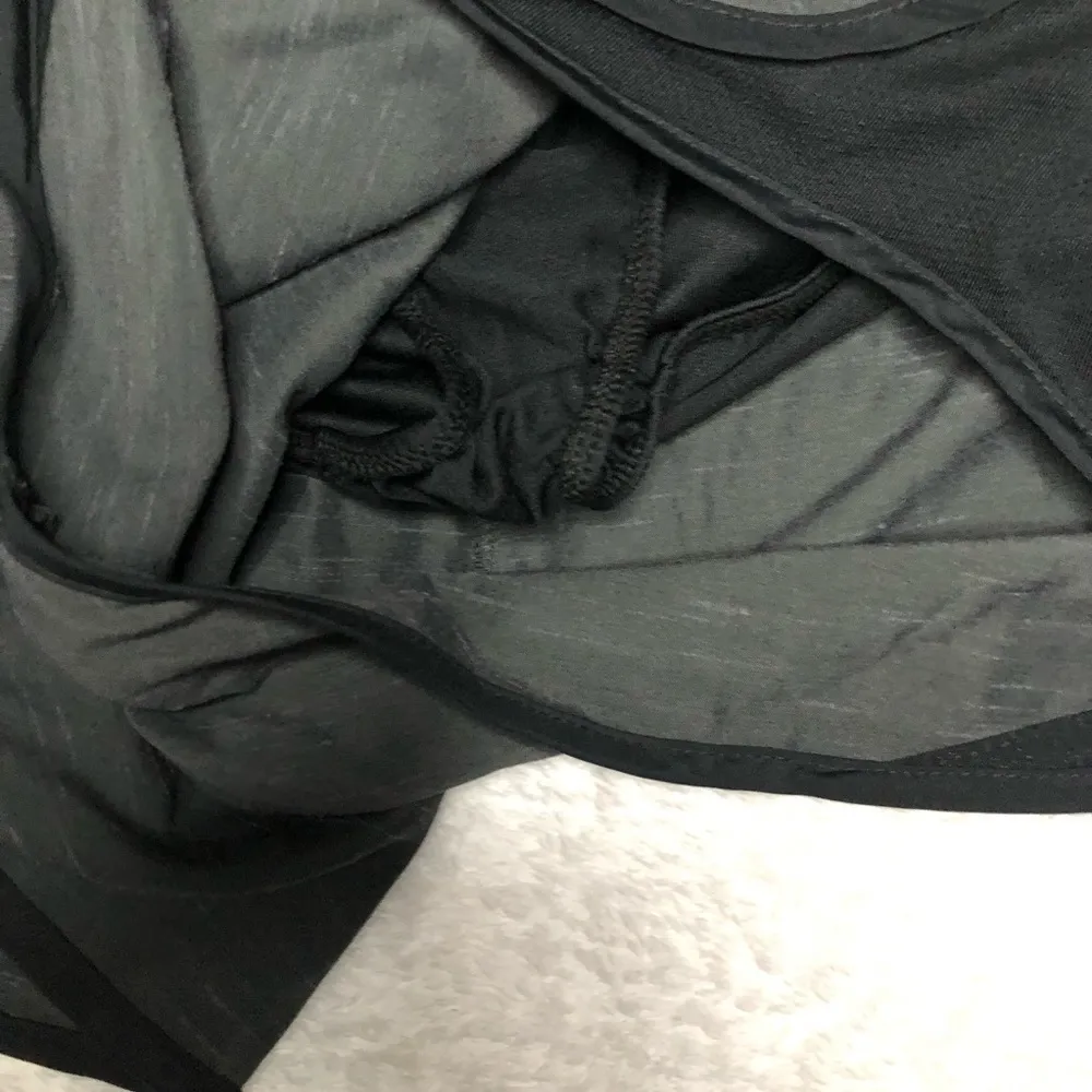 Nike Grey & Black Dri Fit Activewear Running Shorts Size Medium - Image 6