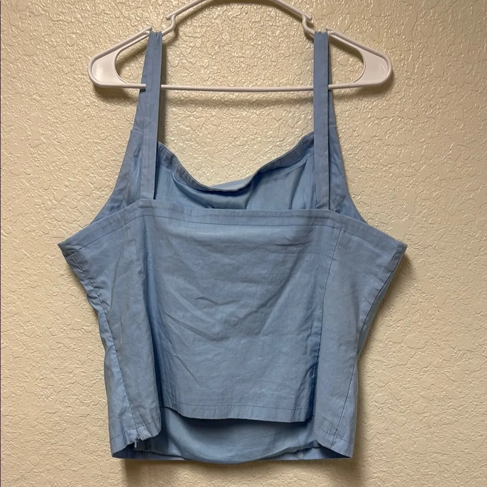 NWT MAEVE by Anthropologie Light Blue Women's Top *flaw noted* - Image 4