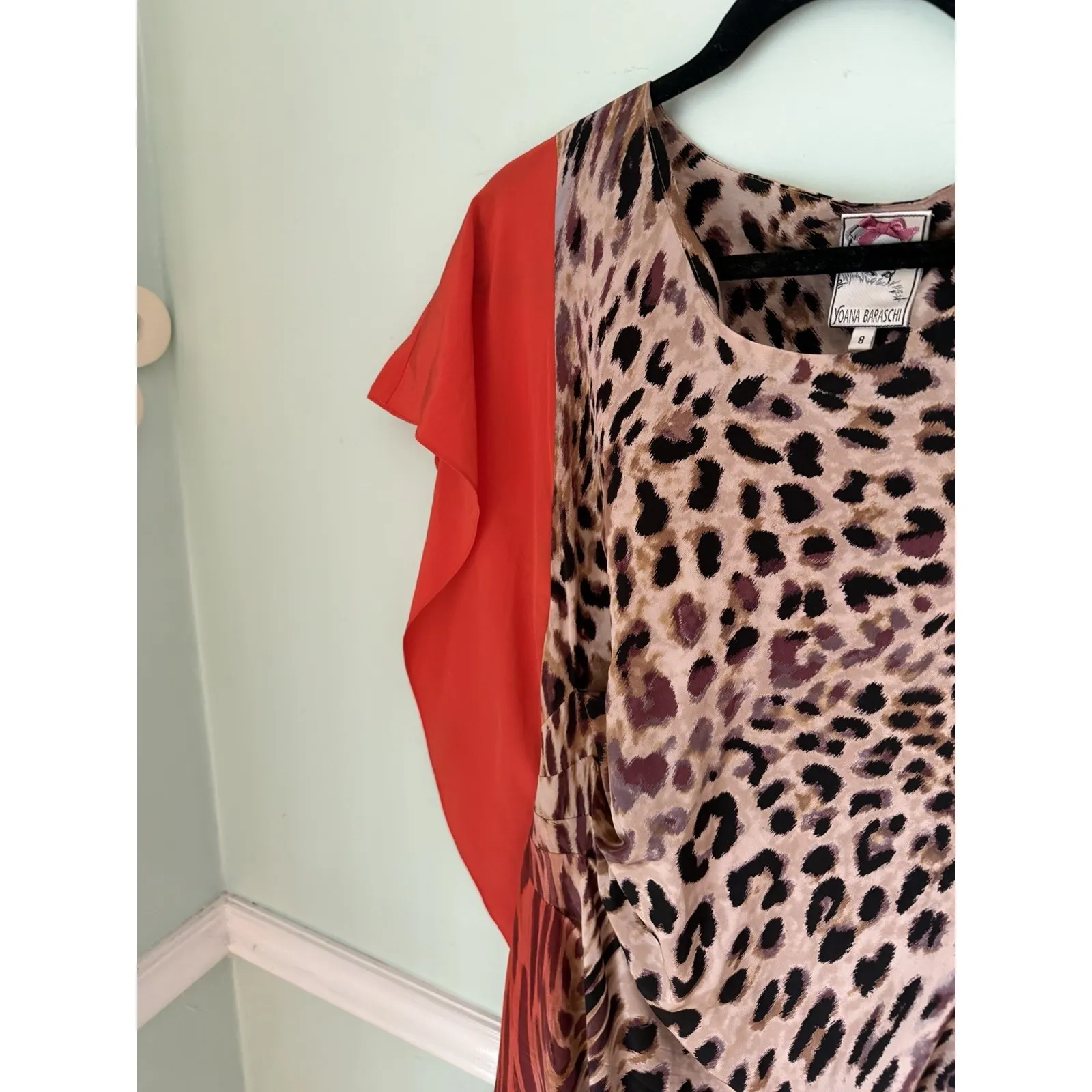 Yoana Baraschi Women Sheath Dress 8 Cheetah Hepburn Classic Chic Bodycon Revenge - Image 4