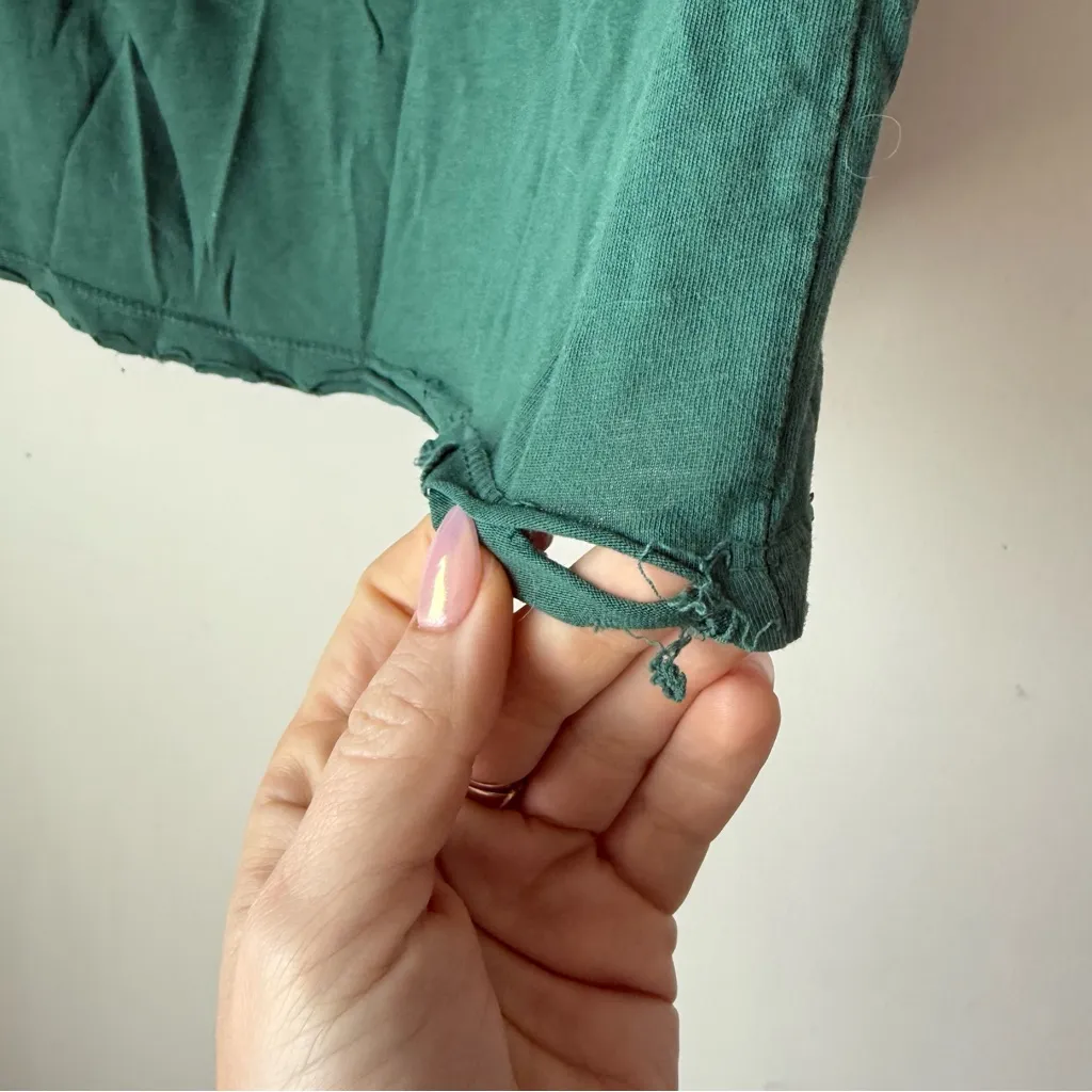 Dazey LA Take it Slow in Palm Springs Green Graphic Tee S - Image 4