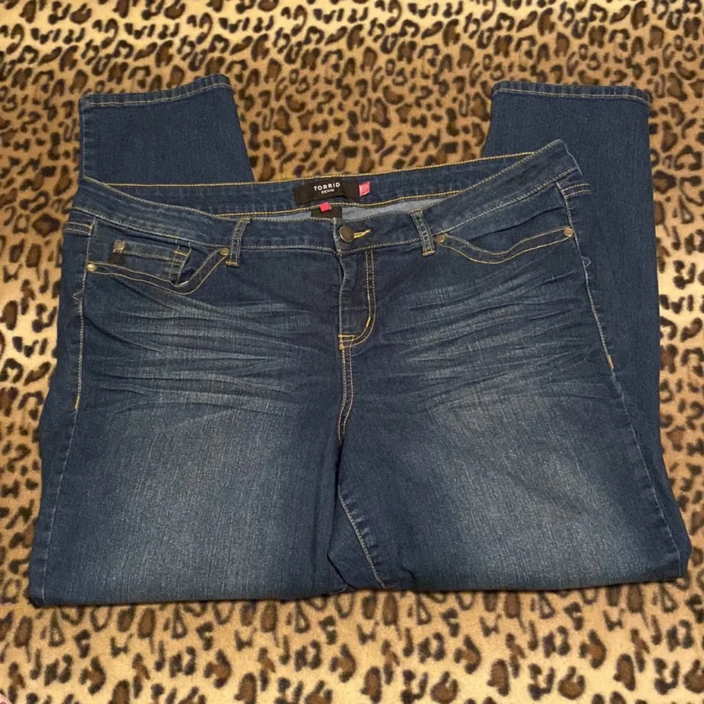 TORRID Jeans Women’s Size 22 S Torrid Jeans Skinny Straight Whiskered St… - Image 2