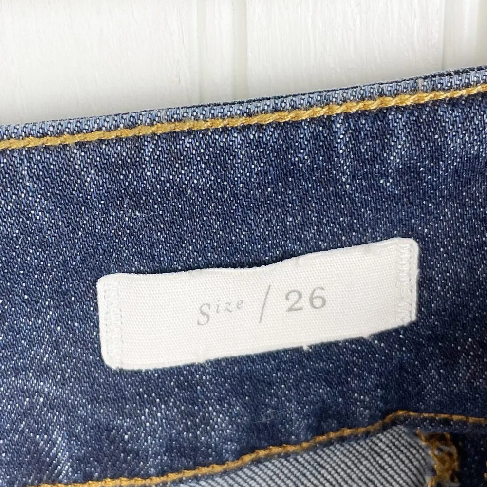 Pilcro and the Letterpress Anthropologie Ultra High Rise Slim Straight Jeans 26 - Image 6