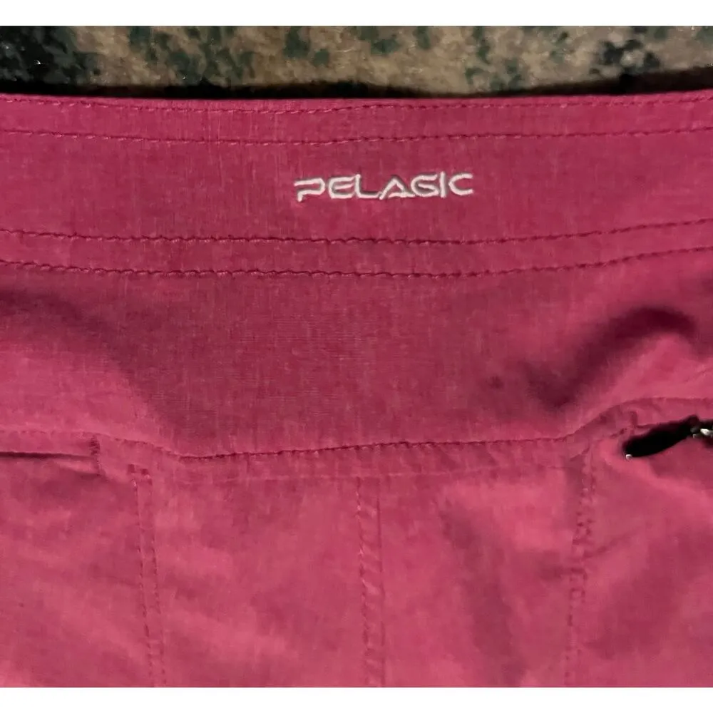 Pelagic OceanFlex Hybrid Shorts Women’s Size 6 Pink Performance Fishing EUC - Image 6