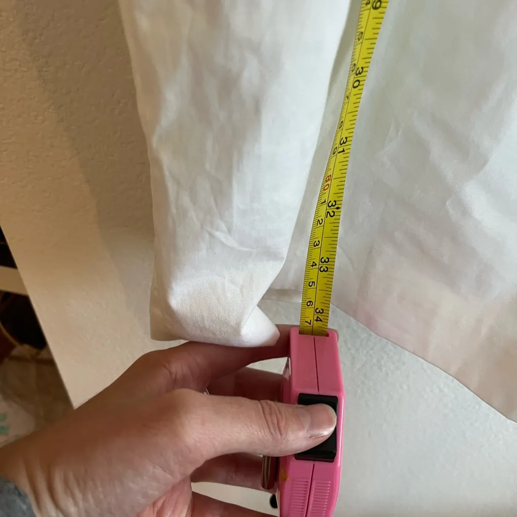 Trafaluc Zara Dress Size large White Cotton Ruffle Mini Pencil Flutter Formal - Image 2