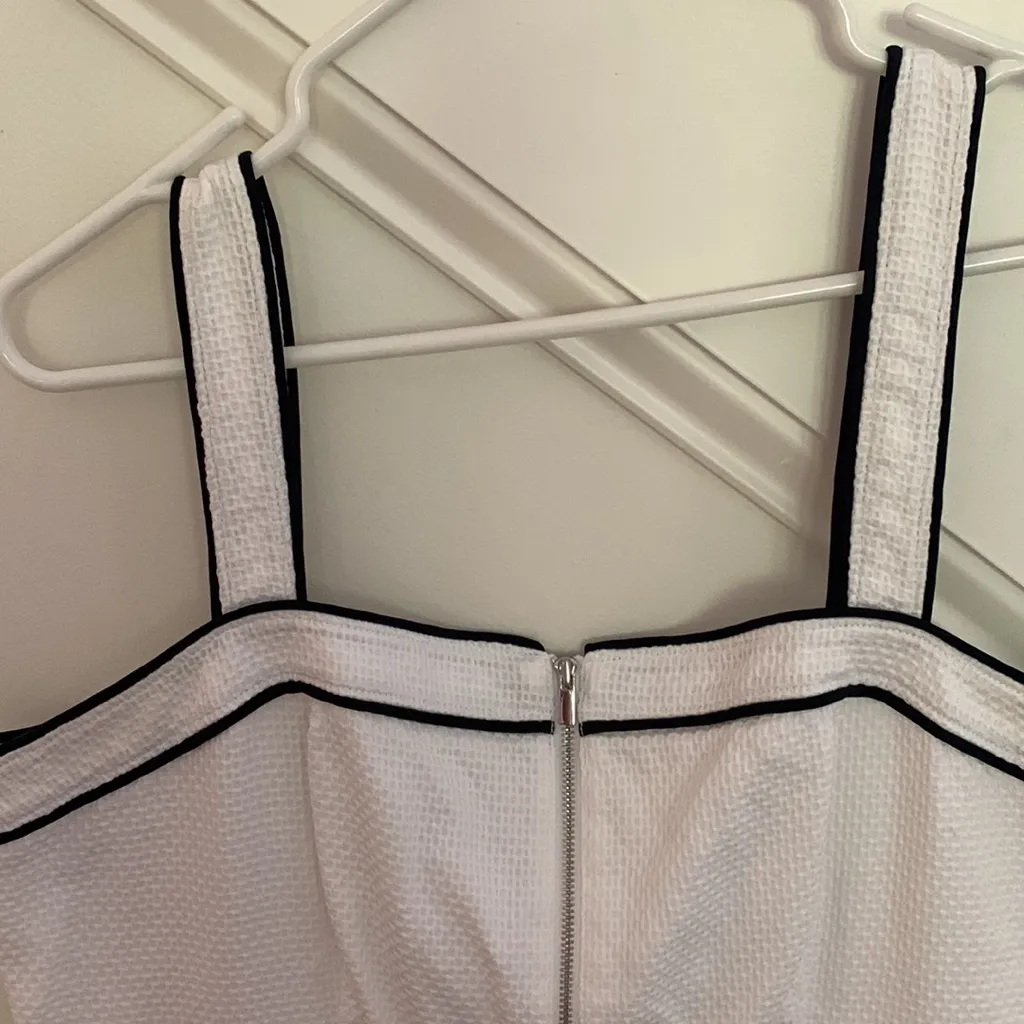 And Taylor size 12 piped dress front zipper with pockets . Piping navy/blackish - Image 2