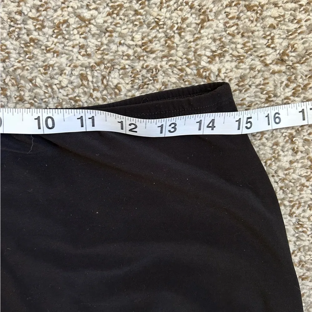 🦋 Frank Lyman Design Vintage Black Mini Skirt Cinched Side Office Stretch 10 - Image 5