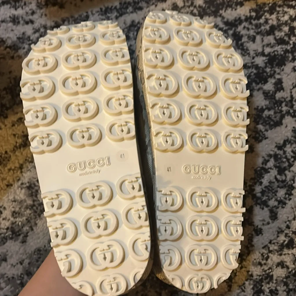 Gucci Interlocking G Monogram Slide Platform Sandal size 41 - Image 5