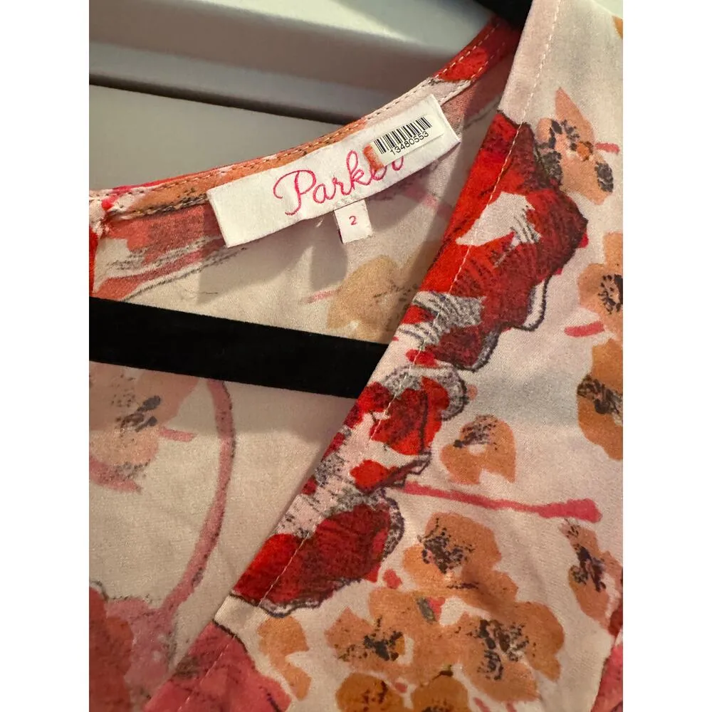 Parker Vivi Silk Dress Size 2 MSRP $448 - Image 12