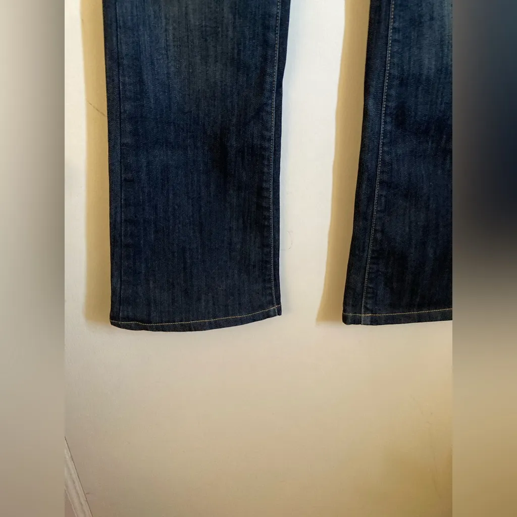 Paige Dark Wash Hidden Hills High Rise Bootcut Denim Jeans #O - Image 11